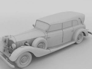 mercedes 770 staff car 3D Model