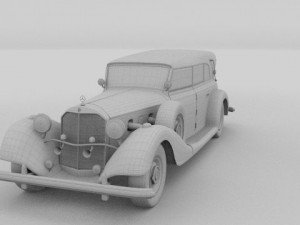 mercedes 770 staff car Modèle 3D
