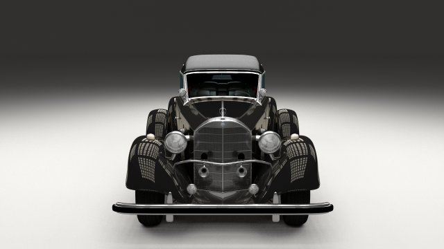 mercedes 770k grosser staff car 3D Model .c4d .max .obj .3ds .fbx .stl .blend 