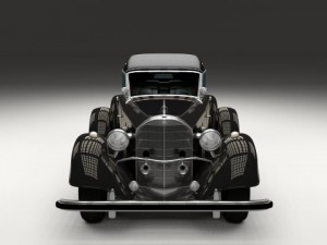 mercedes 770k grosser staff car 3D Model