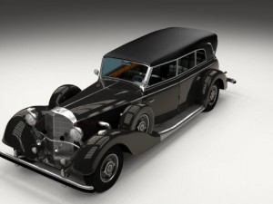 mercedes 770k grosser staff car 3D Model