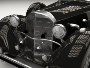 mercedes 770k grosser staff car 3D Model