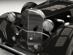 mercedes 770k grosser staff car 3D Model