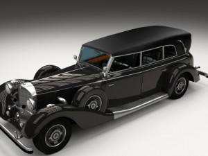 mercedes 770k grosser staff car 3D Model