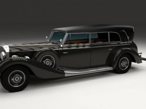 mercedes 770k grosser staff car 3D Model