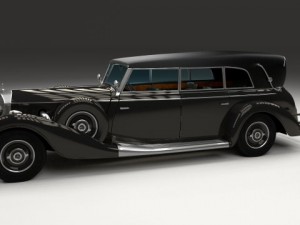 mercedes 770k grosser staff car 3D Model