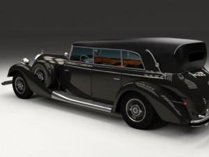 mercedes 770k grosser staff car 3D Model
