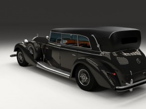 mercedes 770k grosser staff car 3D Model