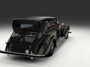 mercedes 770k grosser staff car 3D Model