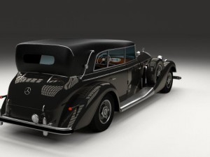 mercedes 770k grosser staff car 3D Model