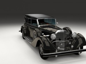 mercedes 770k grosser staff car 3D Model