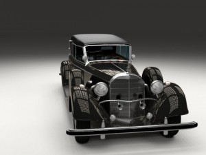 mercedes 770k grosser staff car 3D Model