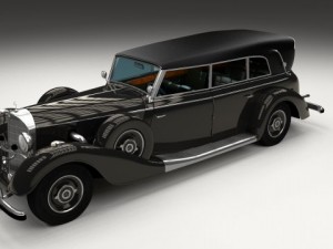 mercedes 770k grosser staff car 3D Model