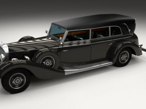 mercedes 770k grosser staff car 3D Model