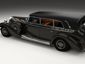 mercedes 770k grosser staff car 3D Model