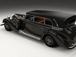mercedes 770k grosser staff car 3D Model