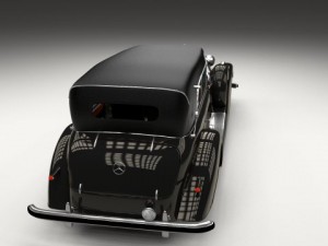 mercedes 770k grosser staff car 3D Model