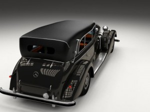 mercedes 770k grosser staff car 3D Model