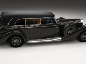 mercedes 770k grosser staff car 3D Model