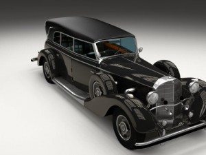 mercedes 770k grosser staff car 3D Model