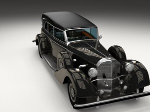 mercedes 770k grosser staff car 3D Model