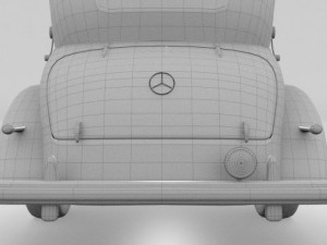 mercedes 770k grosser staff car 3D Model
