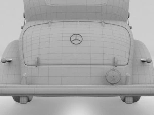 mercedes 770k grosser staff car 3D Model