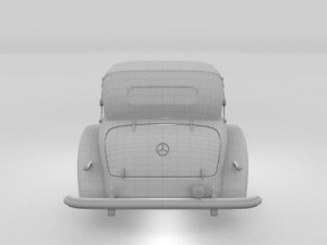 mercedes 770k grosser staff car 3D Model