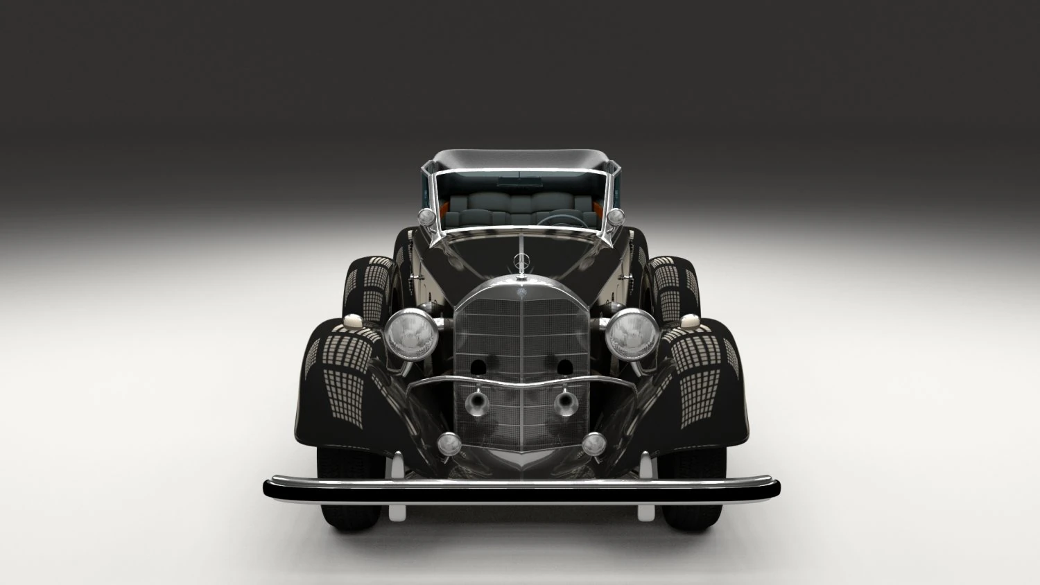 mercedes 770k staff car 3D Model .c4d .max .obj .3ds .fbx .stl .blend 