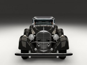 mercedes 770k staff car 3D Model