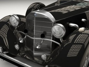 mercedes 770k staff car Model 3D