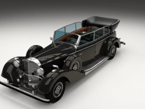 mercedes 770k staff car Model 3D