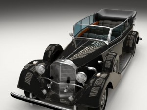 mercedes 770k staff car Model 3D