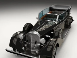 mercedes 770k staff car 3D Model