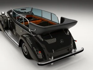 mercedes 770k staff car 3D Model