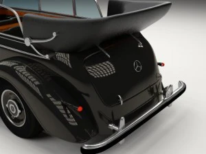 mercedes 770k staff car 3D Model