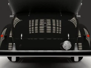 mercedes 770k staff car 3D Model