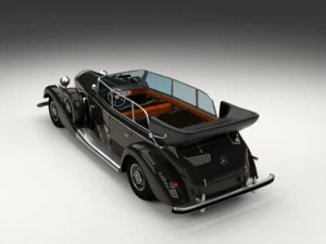 mercedes 770k staff car 3D Model