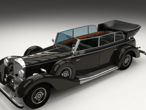 mercedes 770k staff car Model 3D