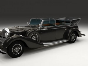mercedes 770k staff car Model 3D
