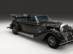 mercedes 770k staff car Model 3D