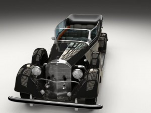 mercedes 770k staff car Model 3D