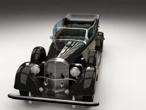 mercedes 770k staff car 3D Model