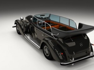 mercedes 770k staff car Model 3D