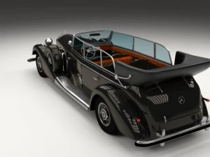 mercedes 770k staff car 3D Model