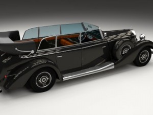 mercedes 770k staff car Model 3D