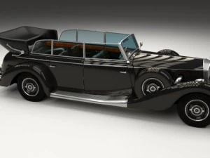 mercedes 770k staff car 3D Model