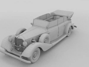 mercedes 770k staff car 3D Model