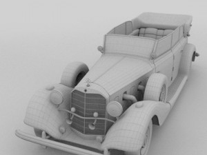 mercedes 770k staff car Model 3D