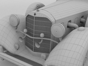 mercedes 770k staff car Model 3D